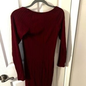 Old navy red sweater dress medium tall women nwt